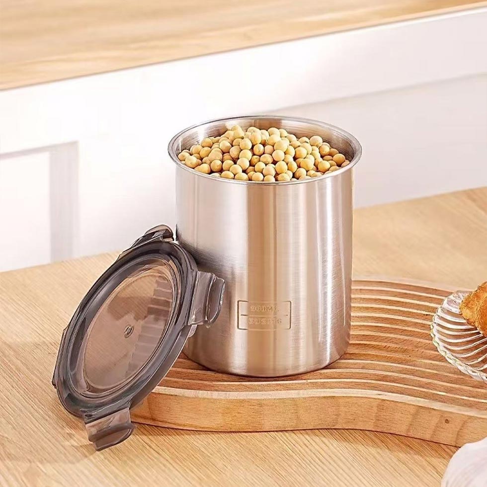 Stainless Steel Food Storage Container With Airtight Lid