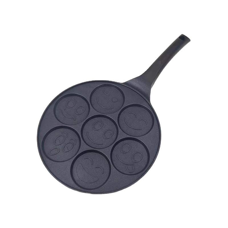 Seven-Hole Smiley Face Frying Pan Baking Dish