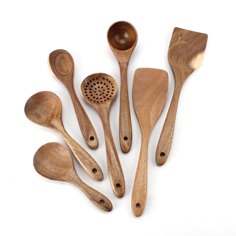 Wooden Kitchen Utensils For Non-Stick Pans
